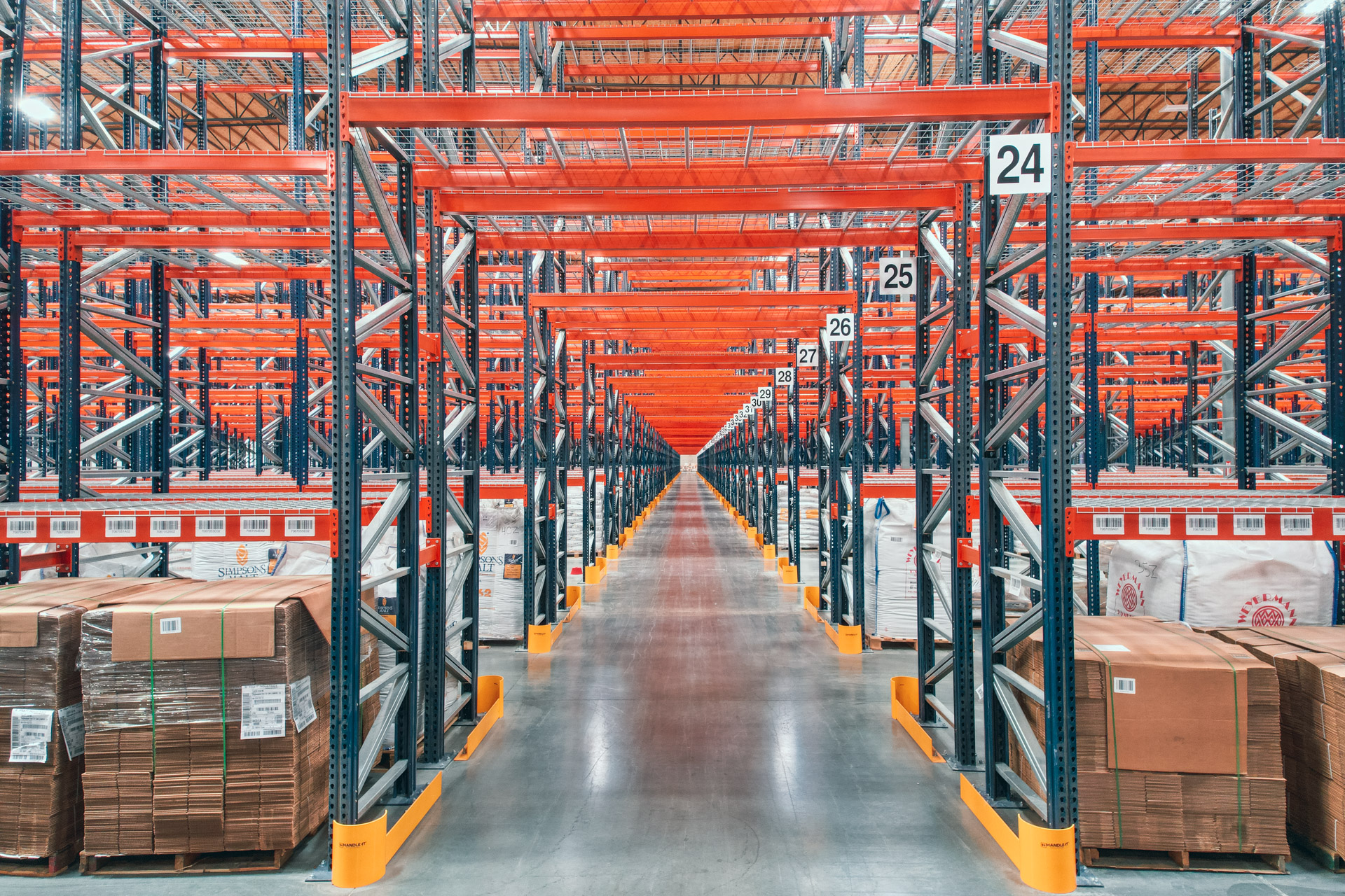 Industrial pallet racking installation in Bradenton warehouse